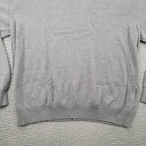 Calvin Klein Sweater Mens XL Gray V-Neck Long Sleeve Pull over Elastic Waist - Picture 5 of 14